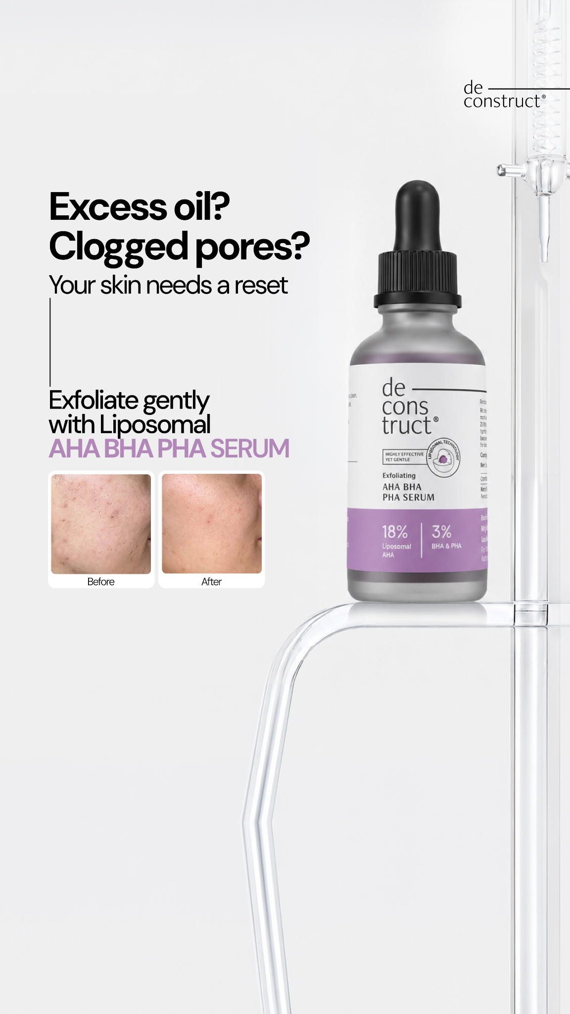Deconstruct Skincare Facebook ad