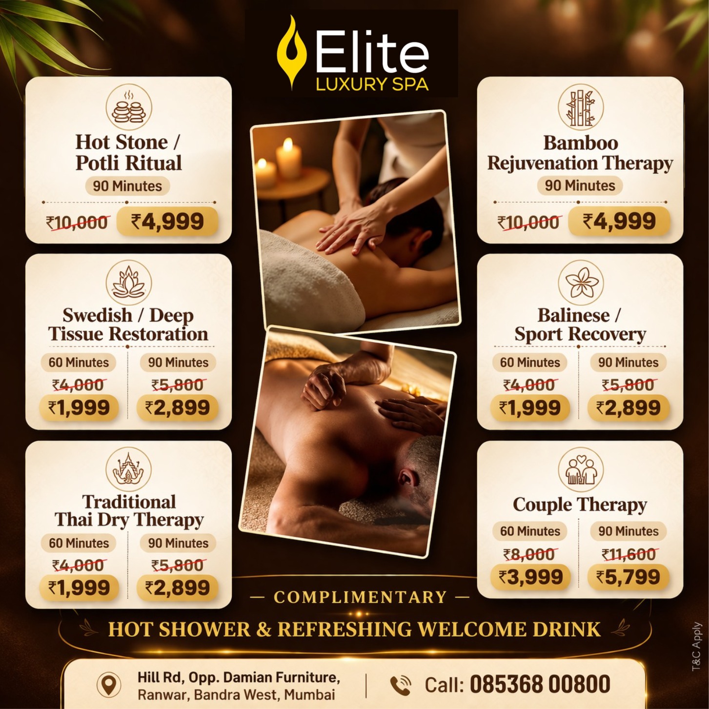 Elite Luxury Spa Facebook ad: Indulge in the ultimate relaxation experience