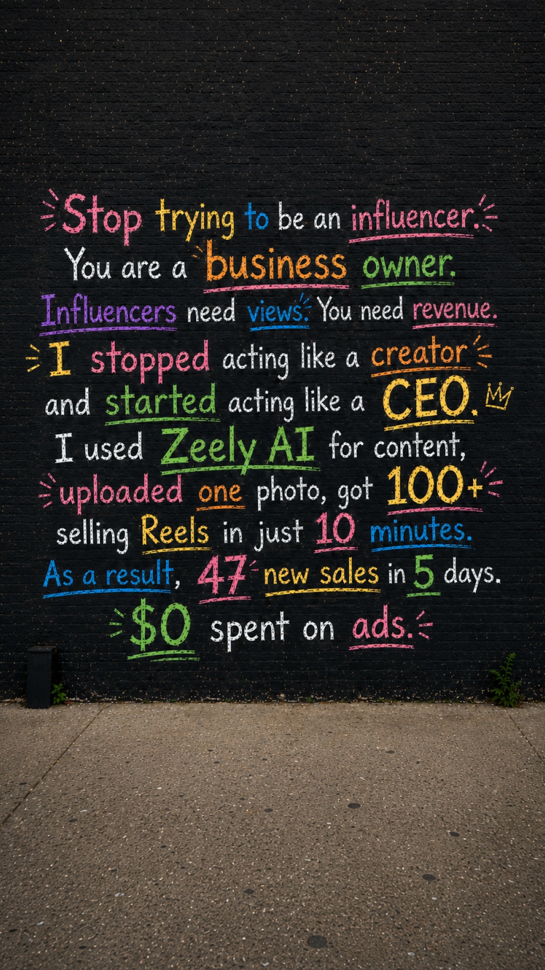Ryan Walker Facebook ad: Reach your goal in 3 months with AI!