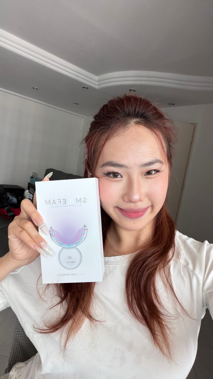 SmileFam Facebook ad: A little smile upgrade from home with SmileFam…