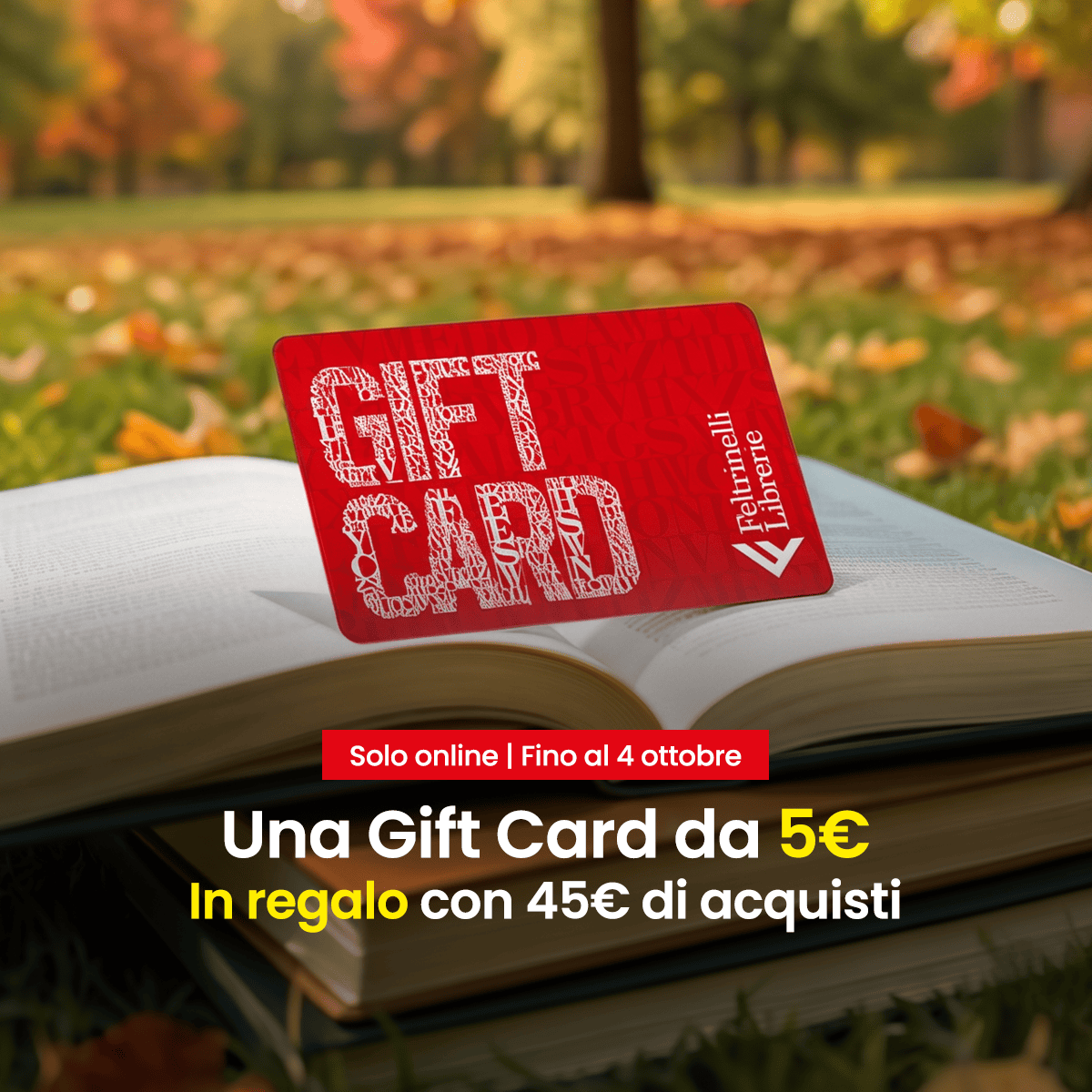 Feltrinelli Librerie Facebook ad: 5€ in regalo per te