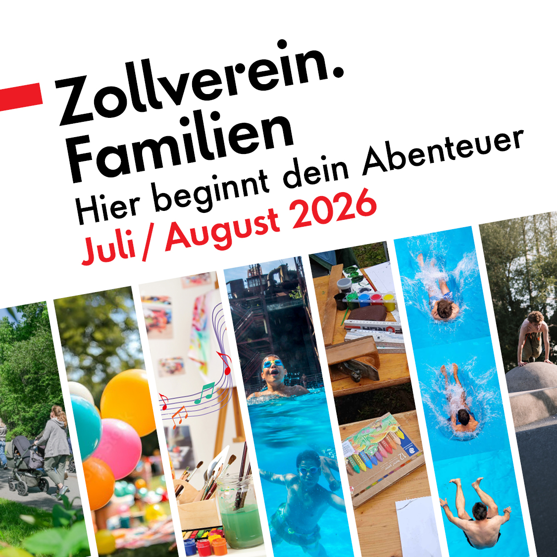 Zeche Zollverein Facebook ad: Hier wird der Sommer zur Familienzeit