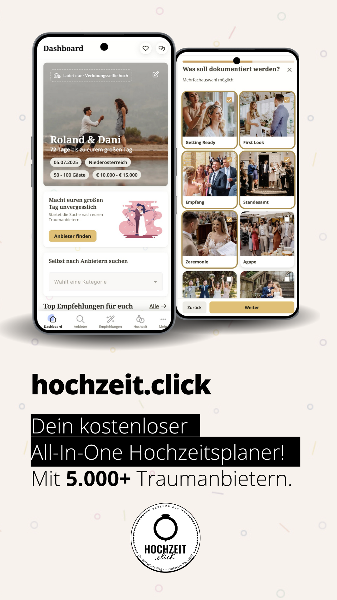 Hochzeit.click Facebook ad