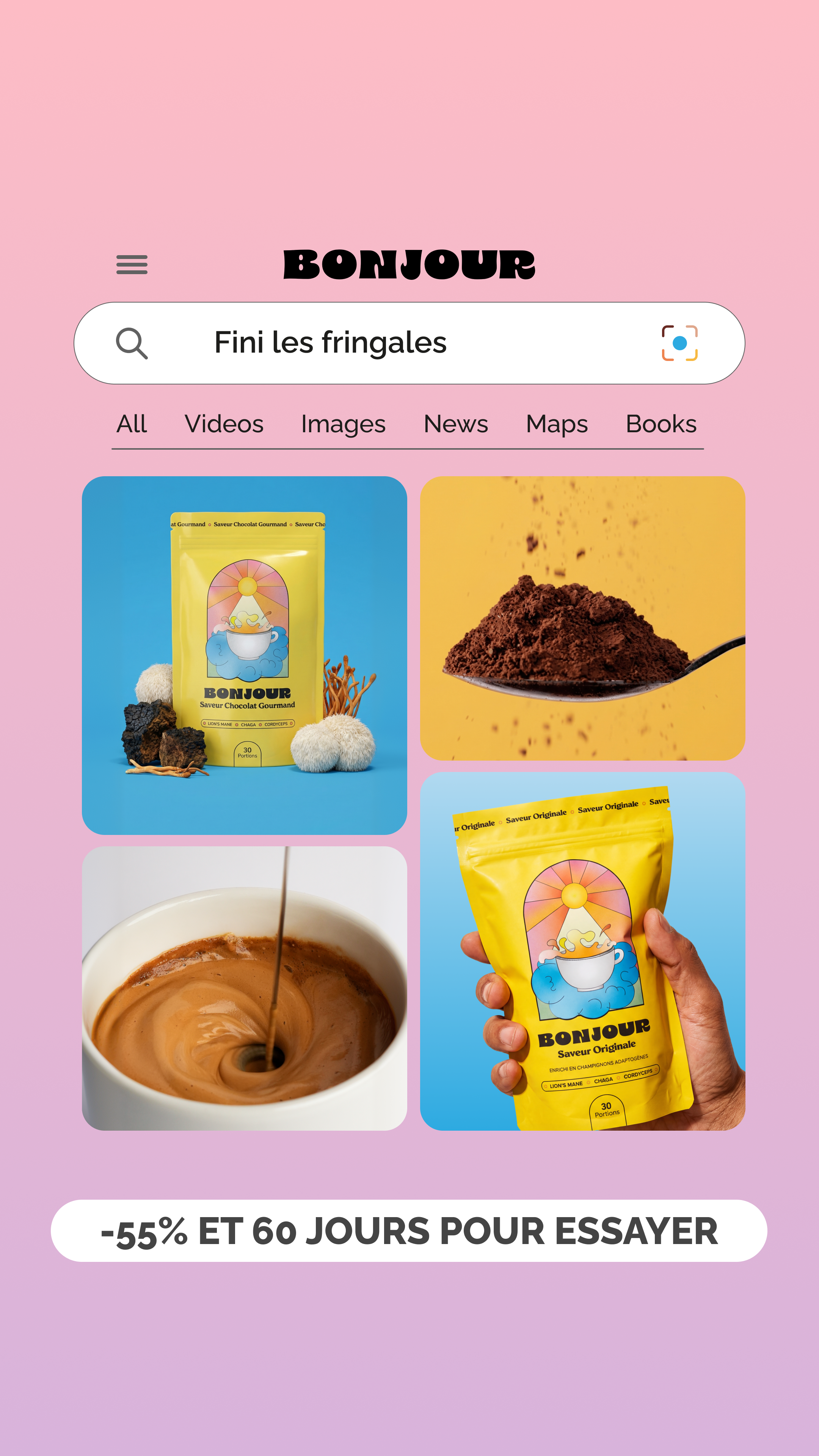 Bonjour Facebook ad