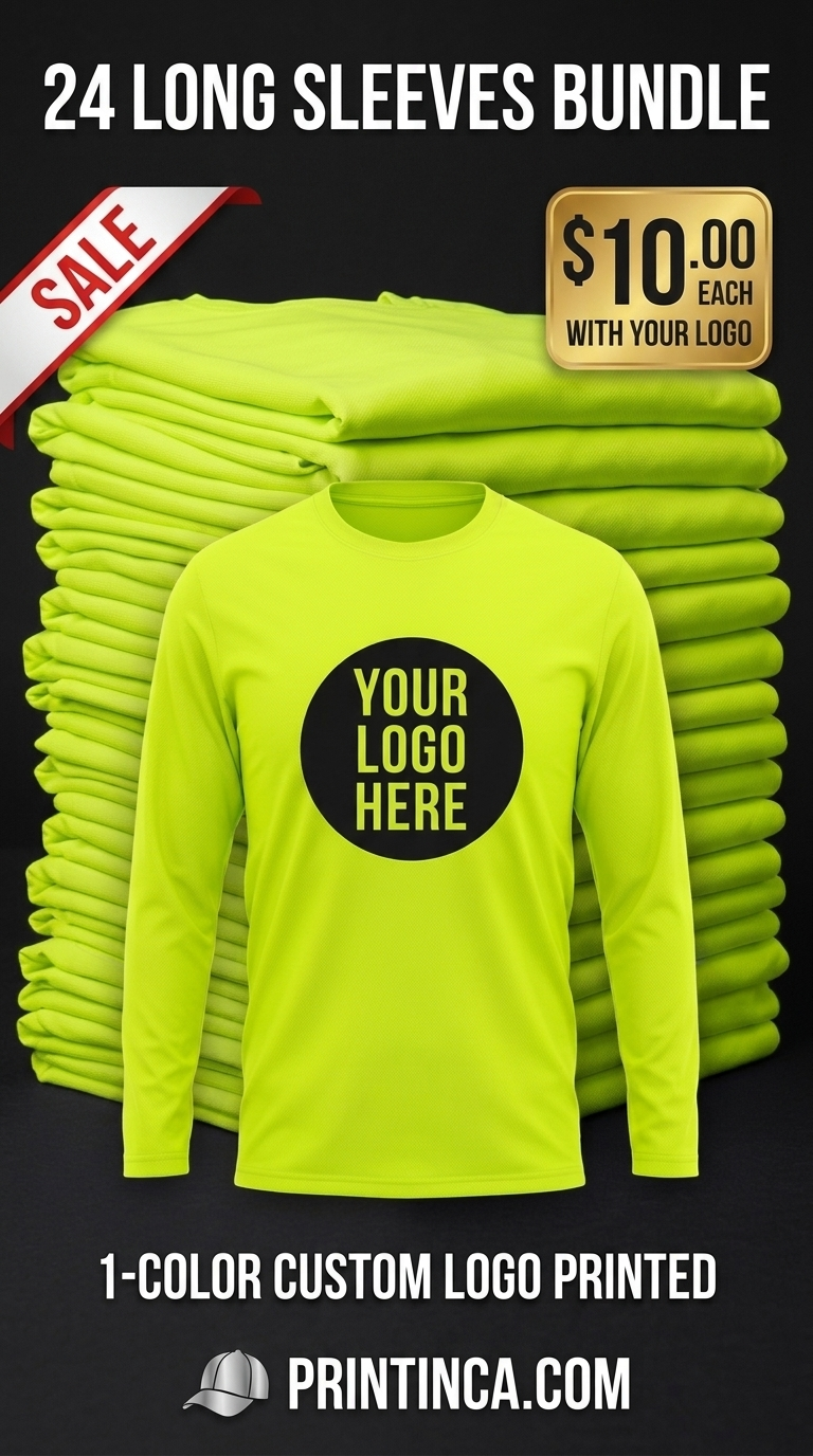 Print Inca Facebook ad: 24 Long Sleeves Bundle, $10 Each