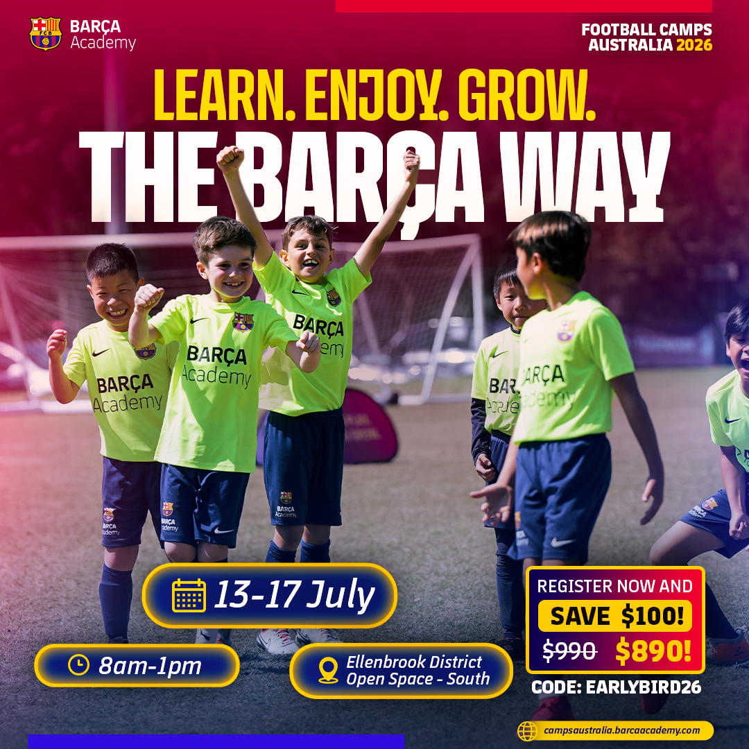 Barça Academy Australia & New Zealand Facebook ad