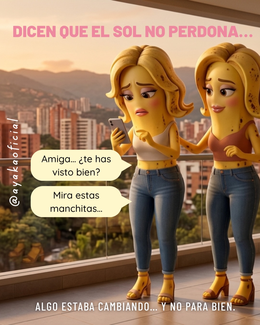 Ayaka Facebook ad: Dicen que el sol no perdona…
