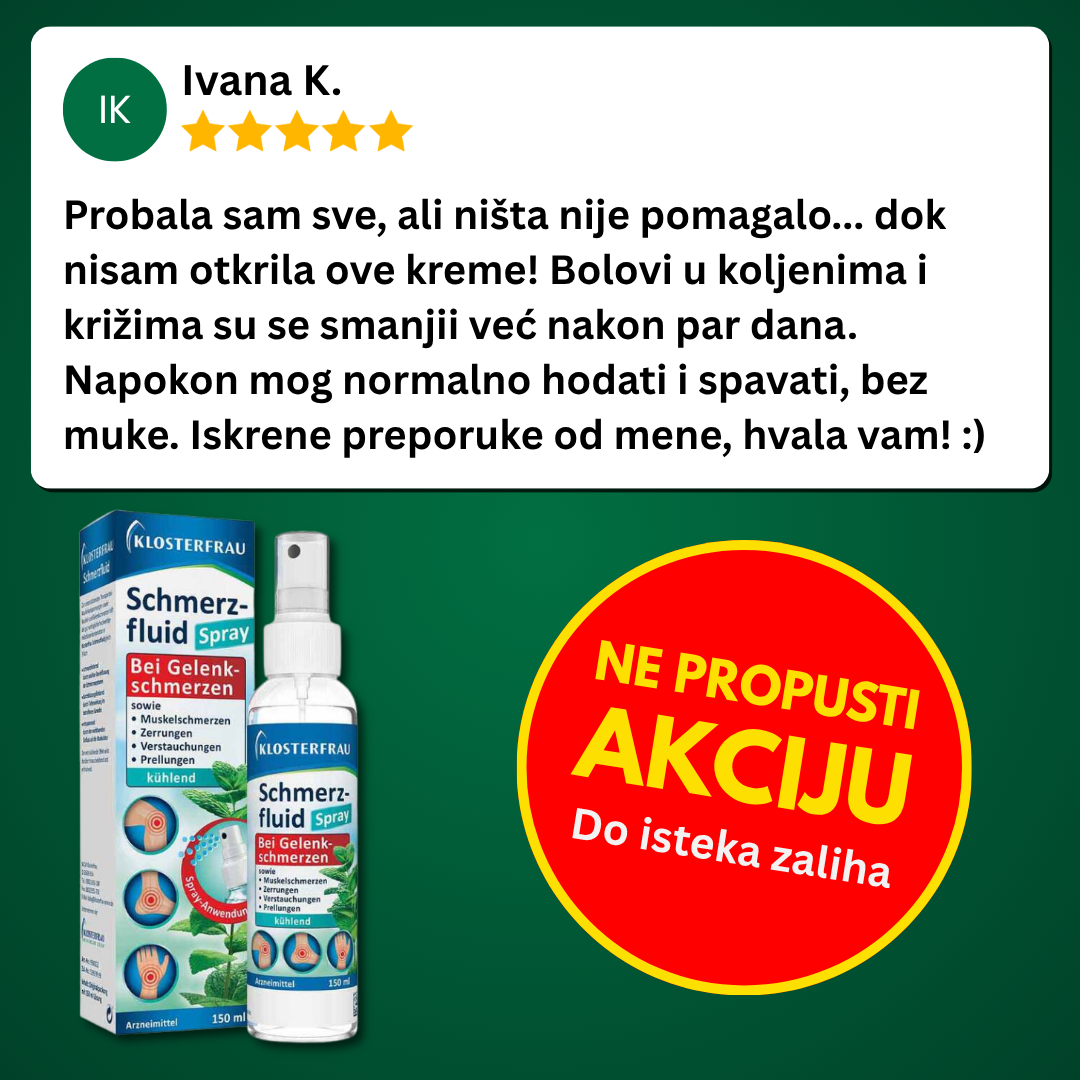 Bioproduct.hr Facebook ad: Riješite se bolova - Ne propusti Akciju!