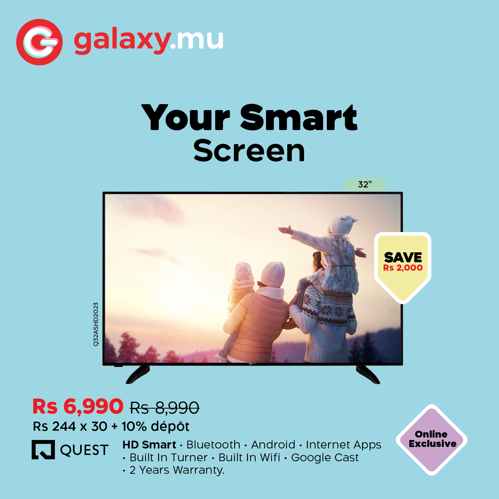 Galaxy Facebook ad: 𝗢𝗡𝗟𝗜𝗡𝗘 𝗘𝗫𝗖𝗟𝗨𝗦𝗜𝗩𝗘