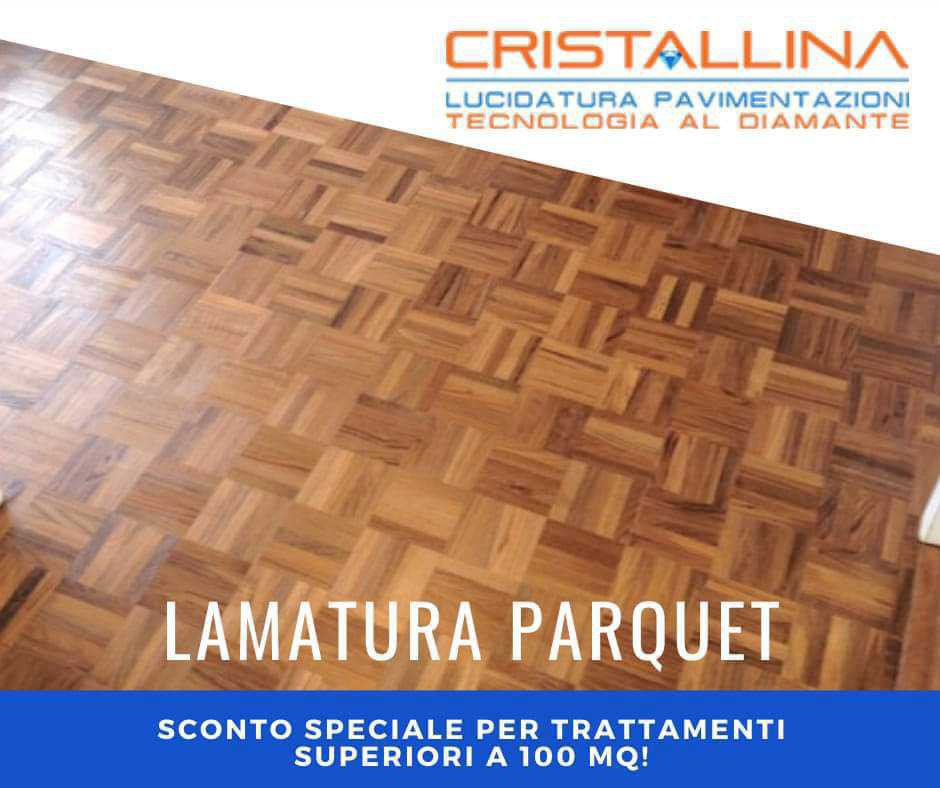 Cristallina Lucidatura Pavimenti Marmo e Granito Facebook ad: Lamatura Pavimenti Parquet