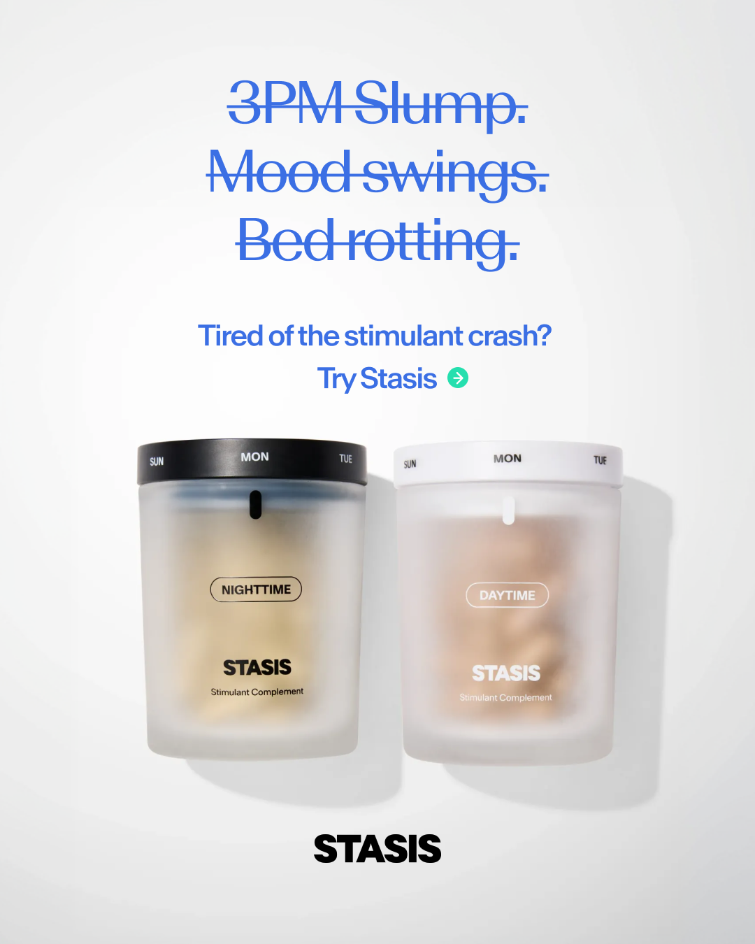Stasis Facebook ad