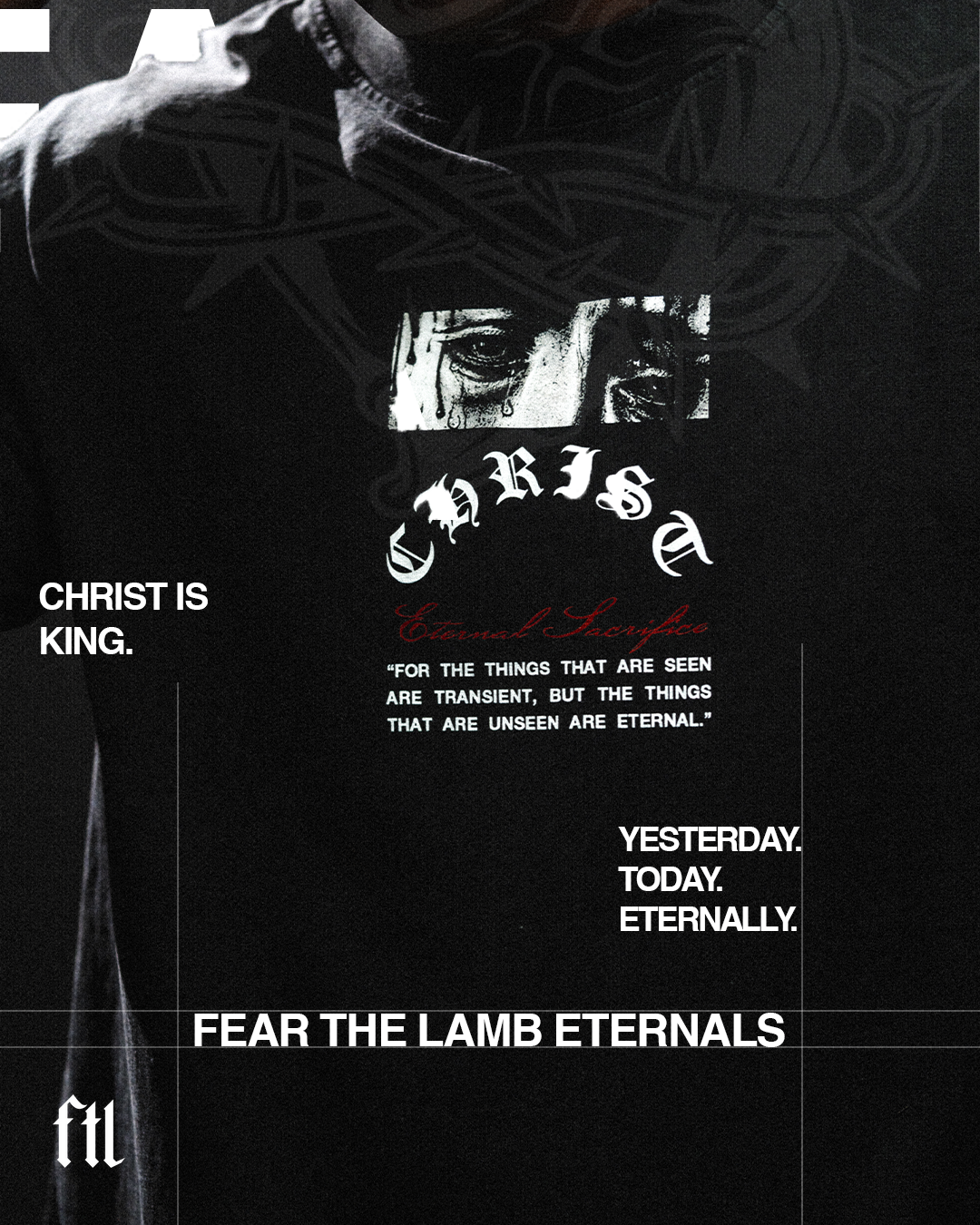Fear the Lamb Apparel Facebook ad: Built for Eternity.