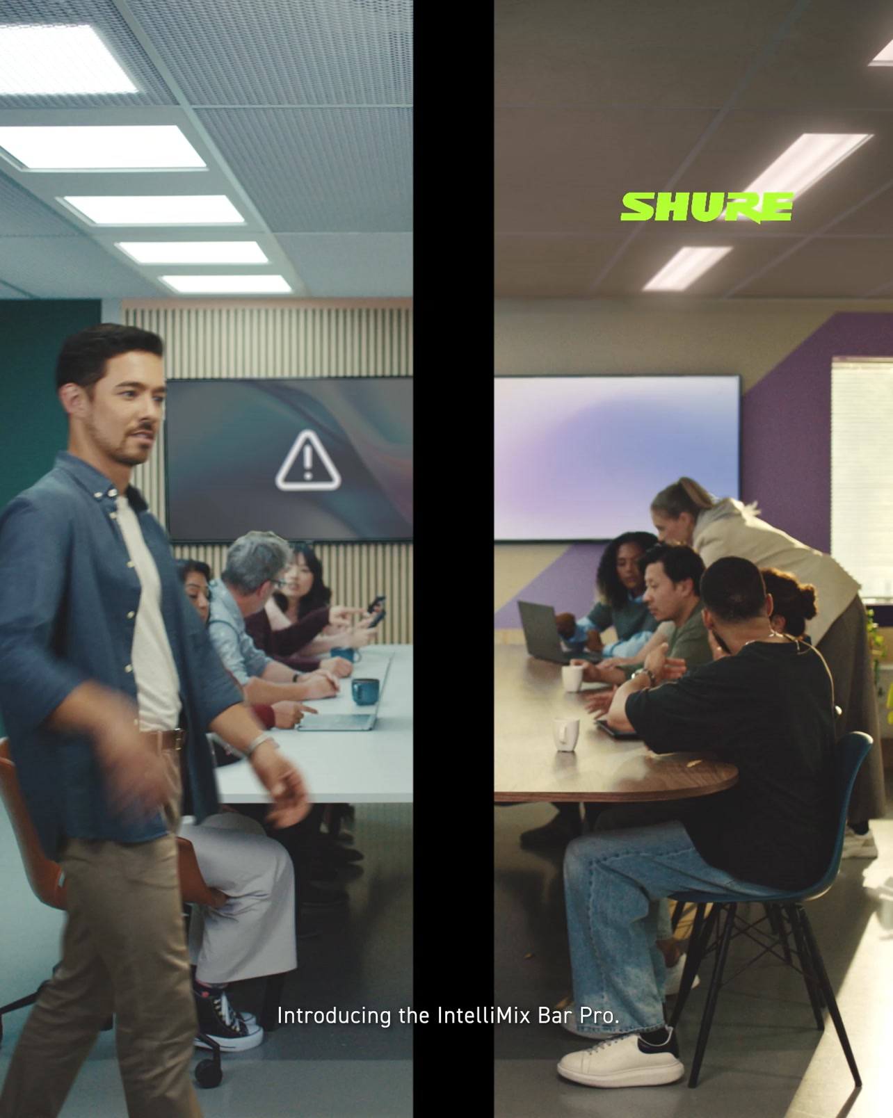 Shure Facebook ad: The Bar that Removes Barriers for Precise Audio Coverage