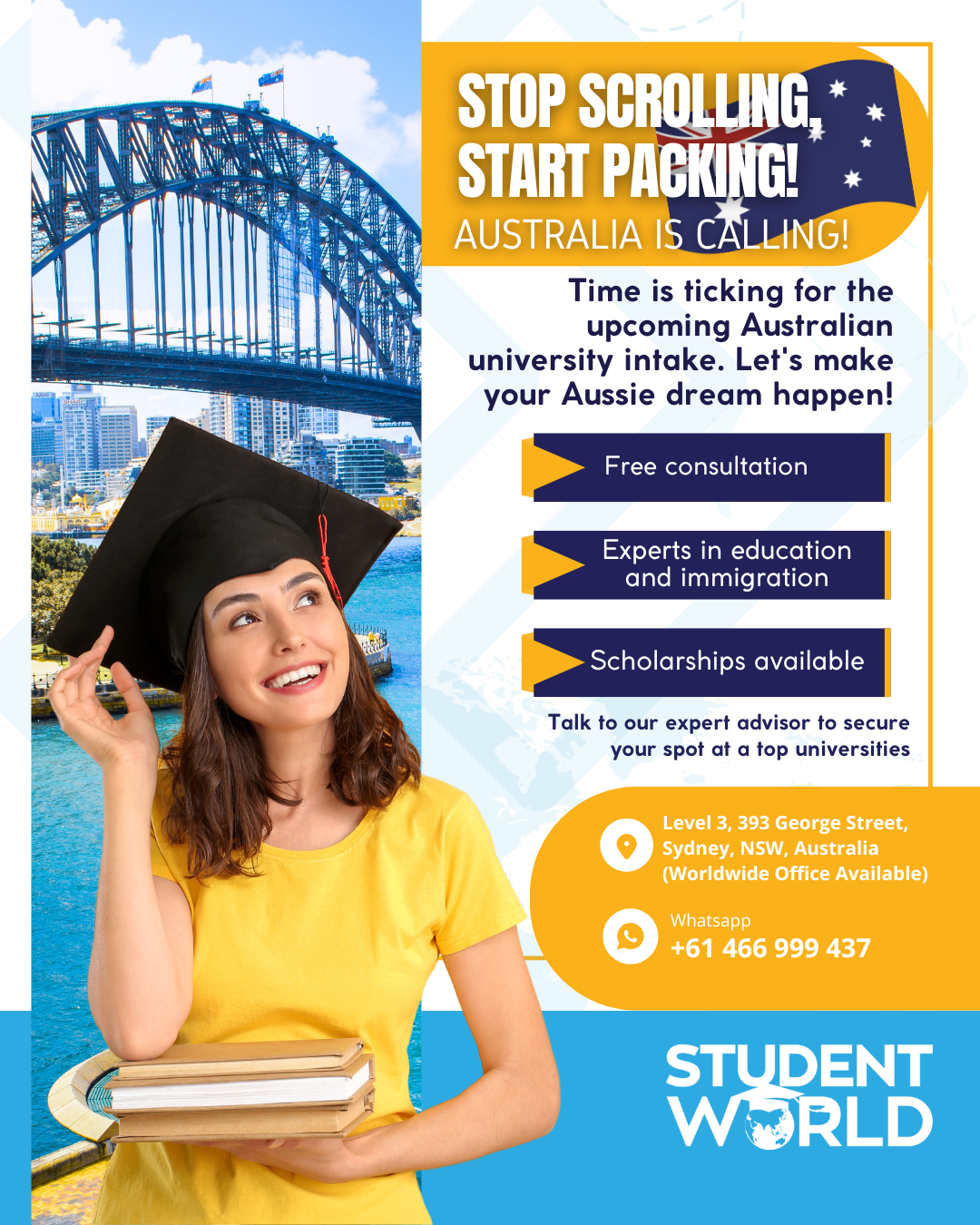 StudentWorld Facebook ad: Explore Your Options With Us!