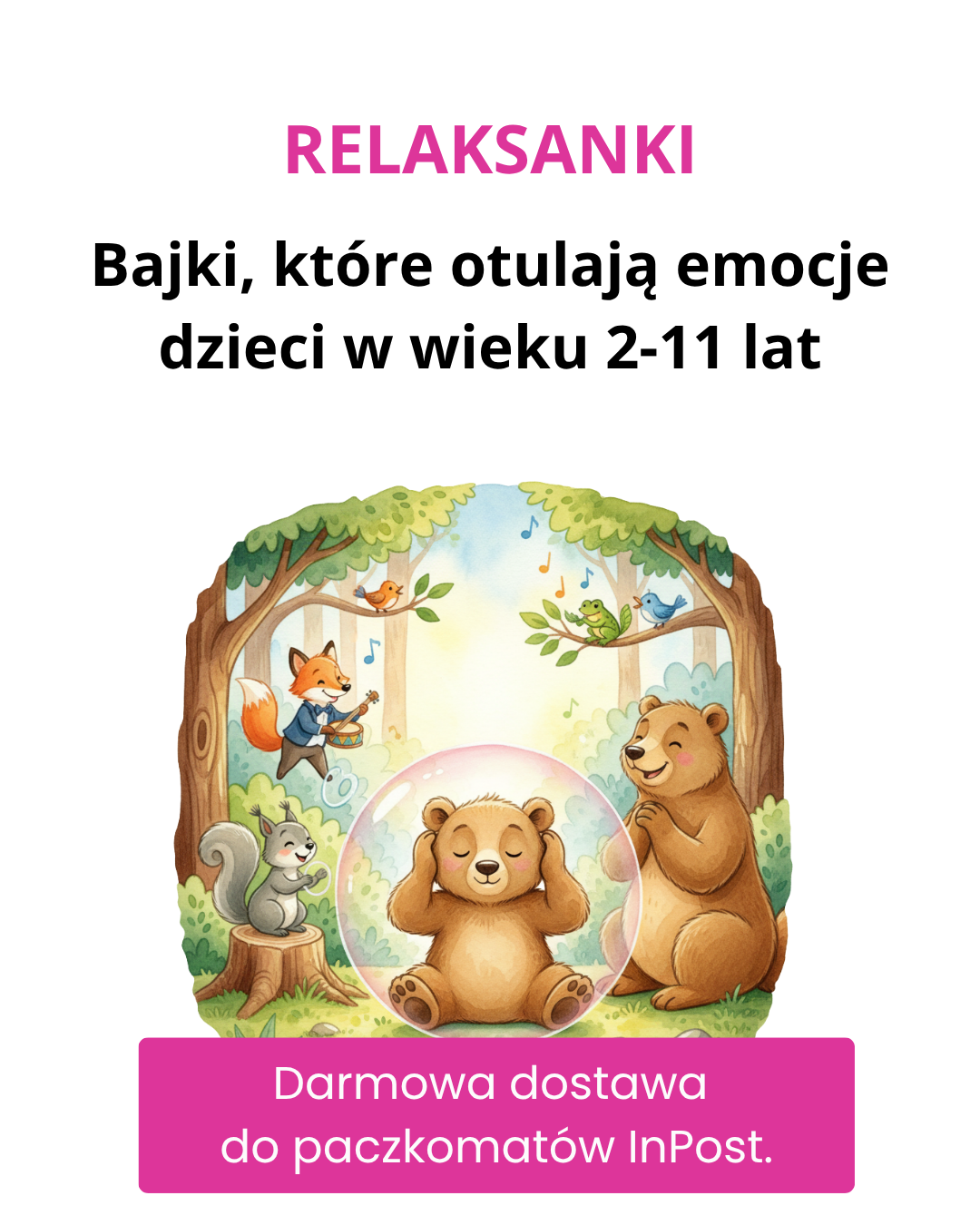 Relaksanki - bajki, które otulają emocje dzieci 2-11 lat Facebook ad