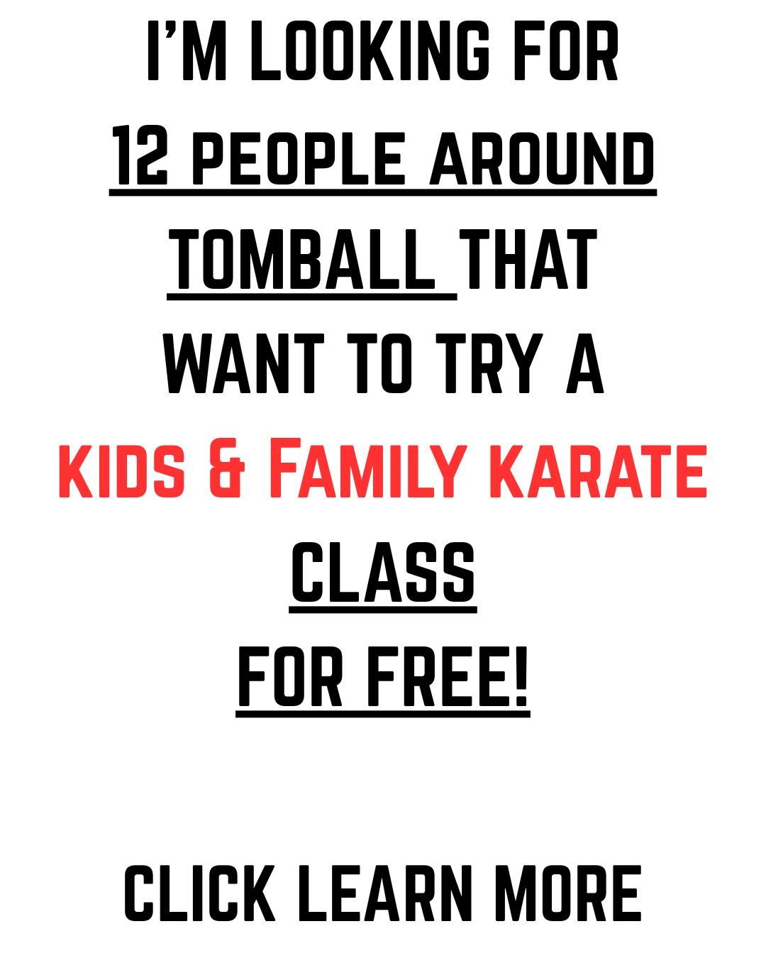 MyDojo Martial Arts and Fitness Facebook ad: Free Kids Karate Trial