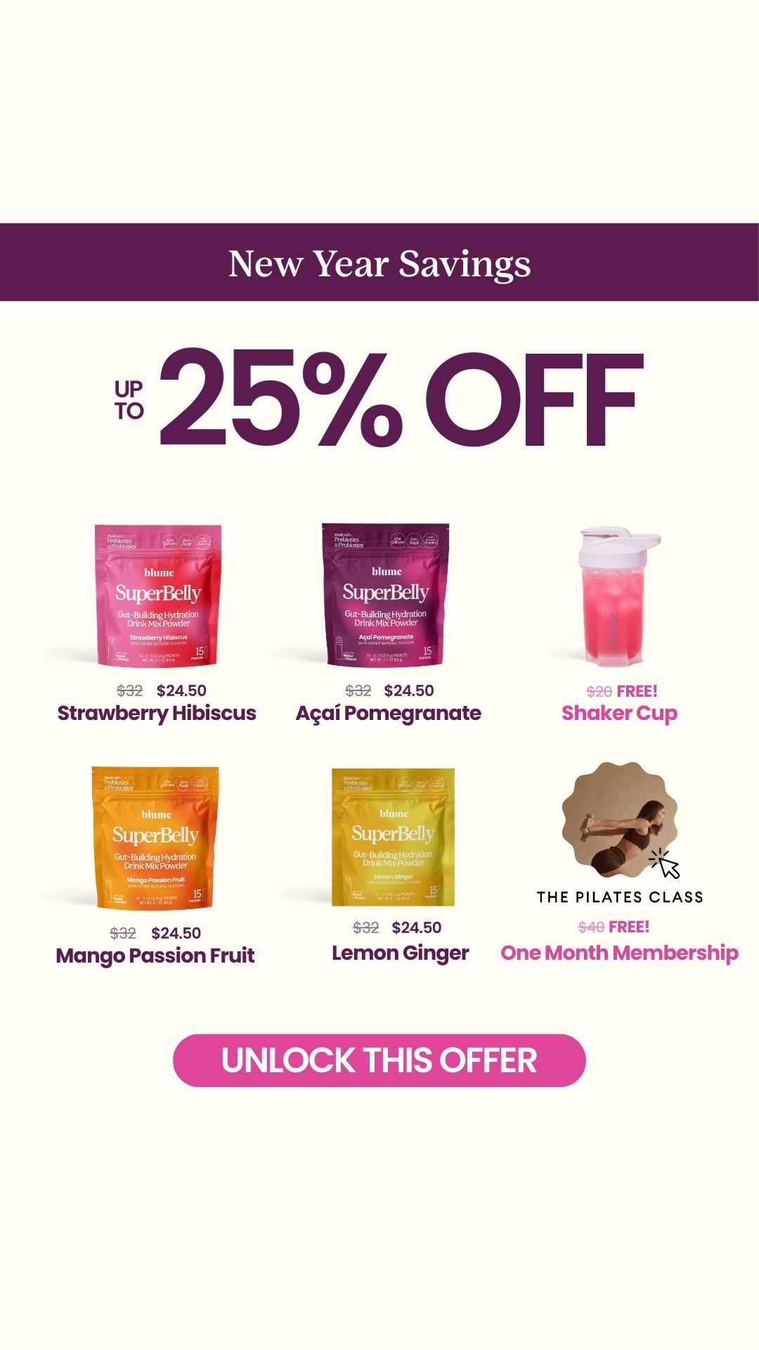 Blume Facebook ad