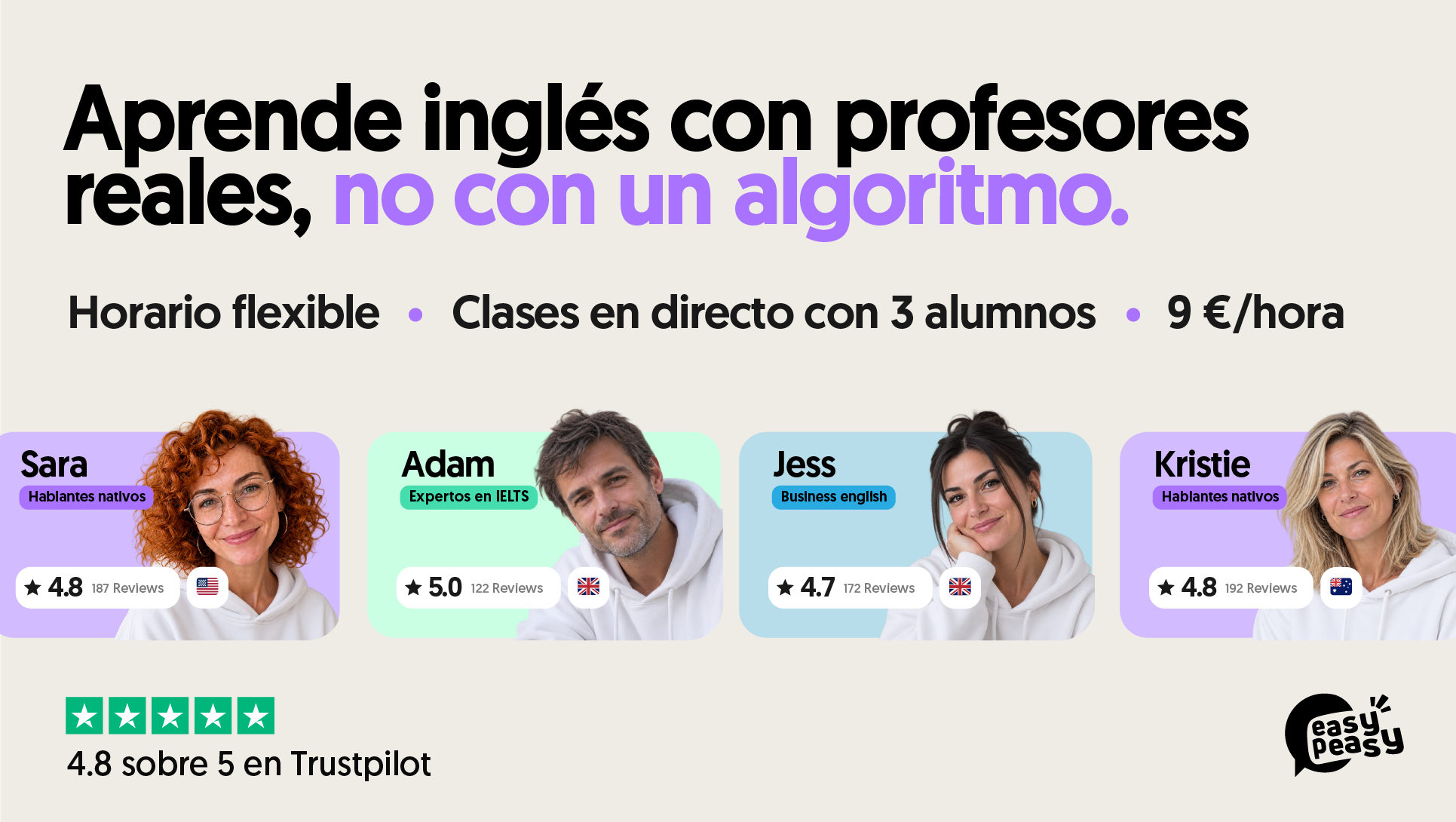 Easypeasyfluent ES Facebook ad: 100% certificado o te devolvemos la pasta