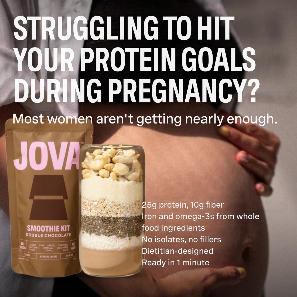 JOVA Facebook ad: The 1-Minute Meal For Pregnant Women