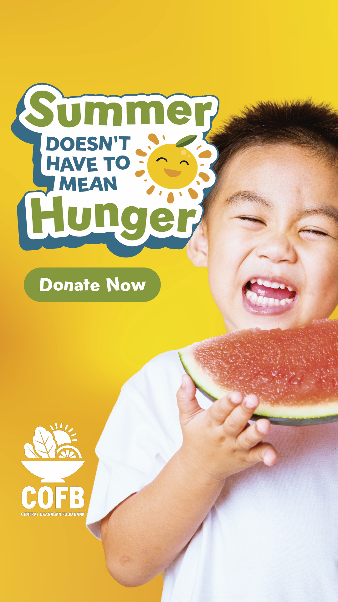 Central Okanagan Community Food Bank Facebook ad