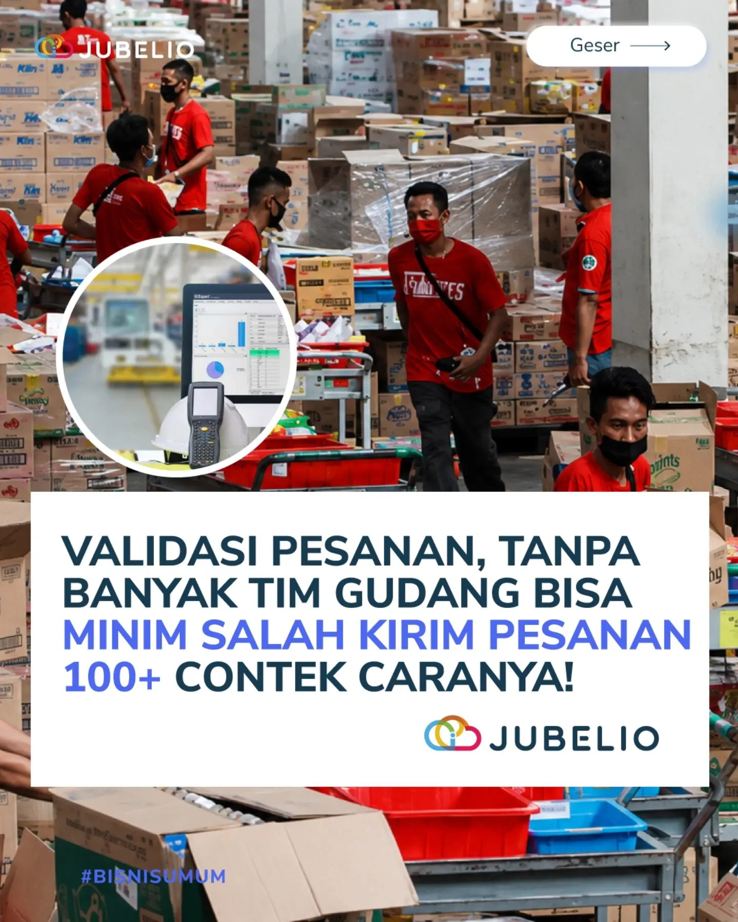 Jubelio Facebook ad