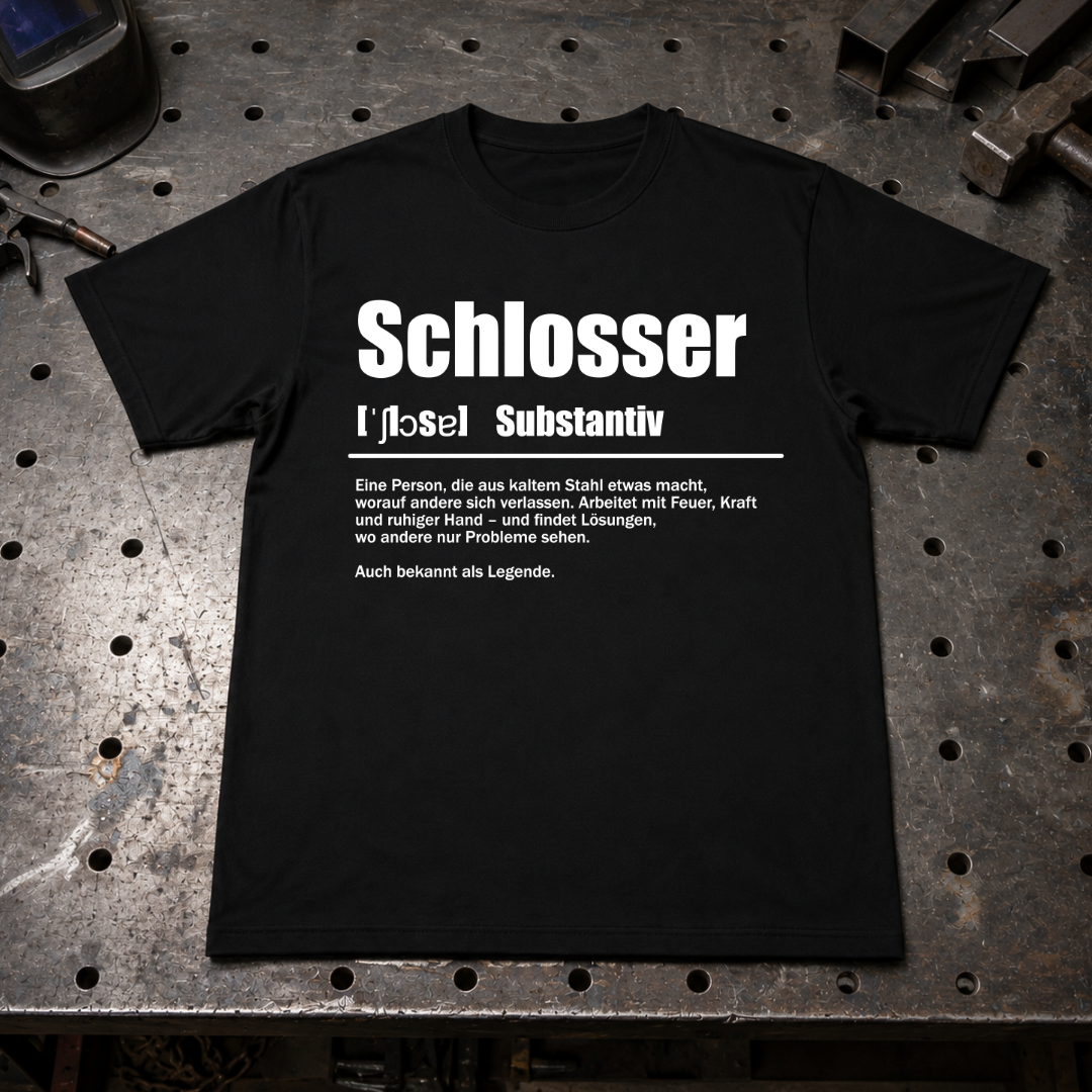 Zerspanercrew.de Facebook ad: Schlosser - PREMIUM T-SHIRT