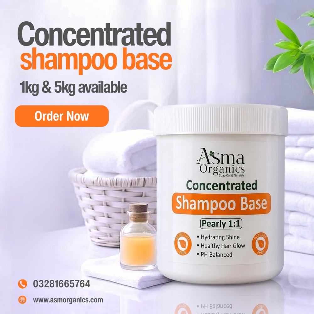 Asma Organics soap co. & Naturals Facebook ad: Concentrated Shampoo Base (Pearly 1:1)