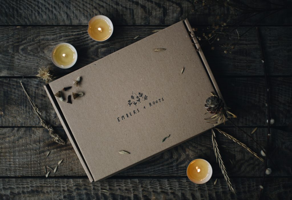 Embers + Roots Facebook ad: JOIN OUR MAILING LIST FOR YOUR FREE SOY WAX MELTS