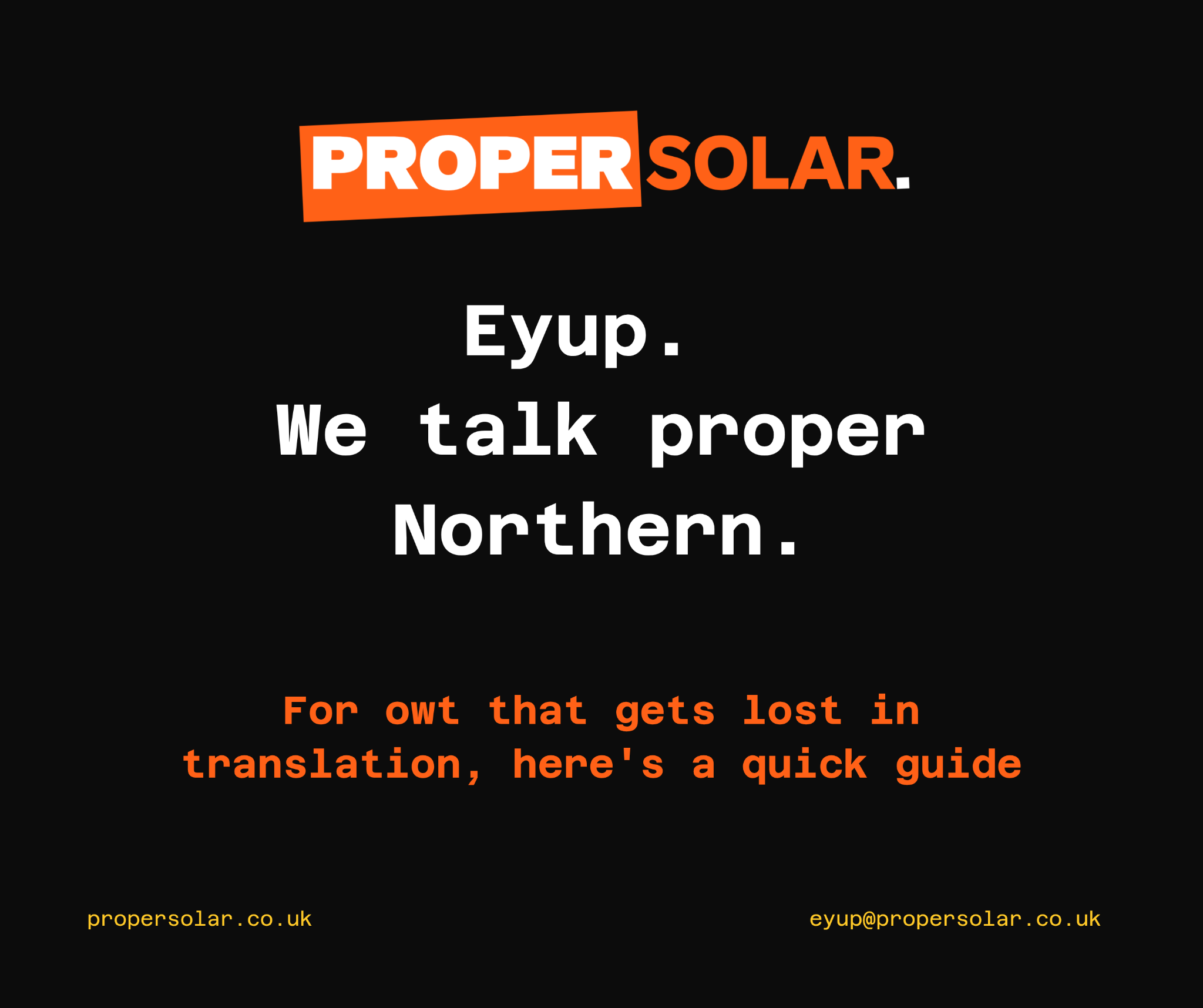 Proper Solar Facebook ad