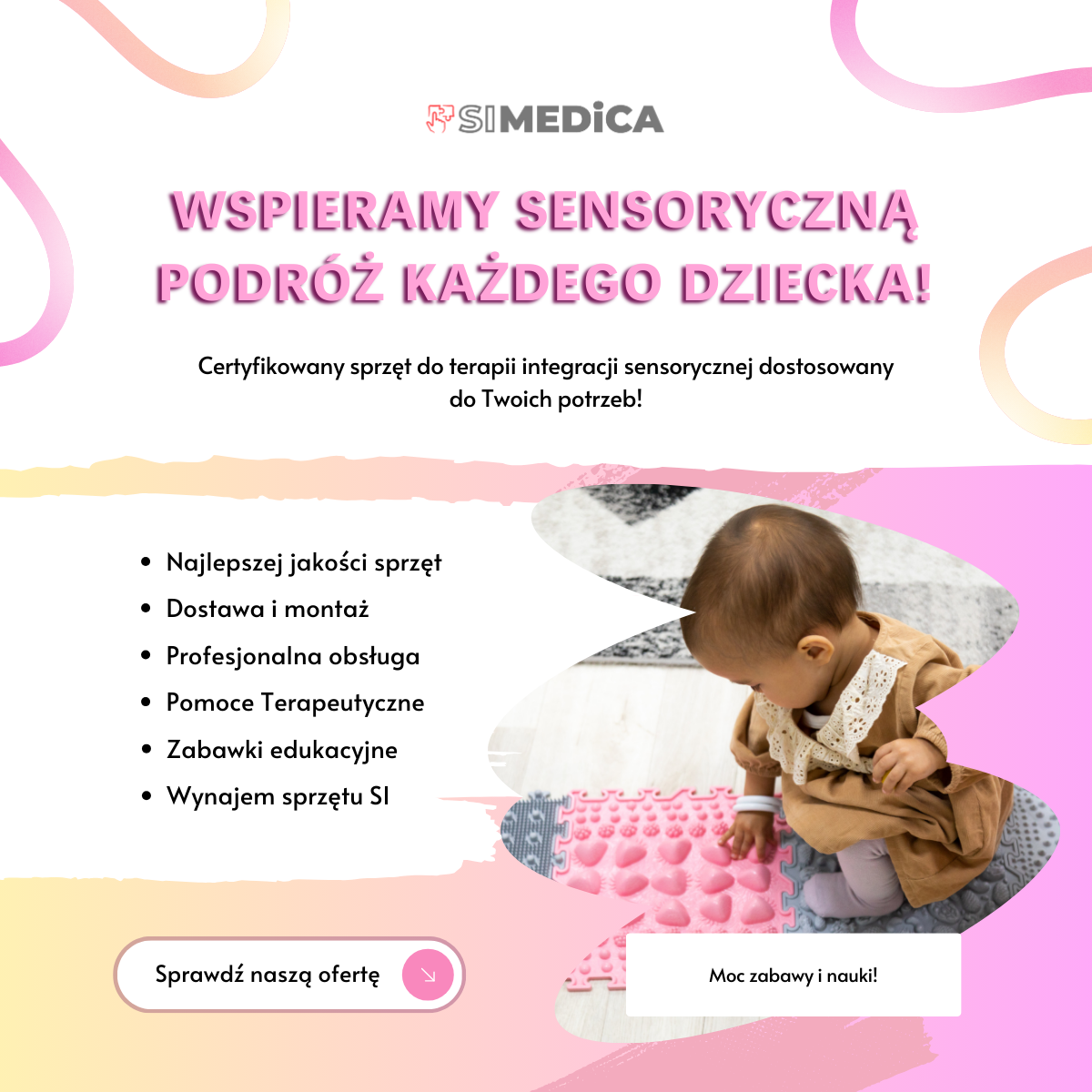 Si Medica Facebook ad: Sprzęt do integracji terapii sensorycznej