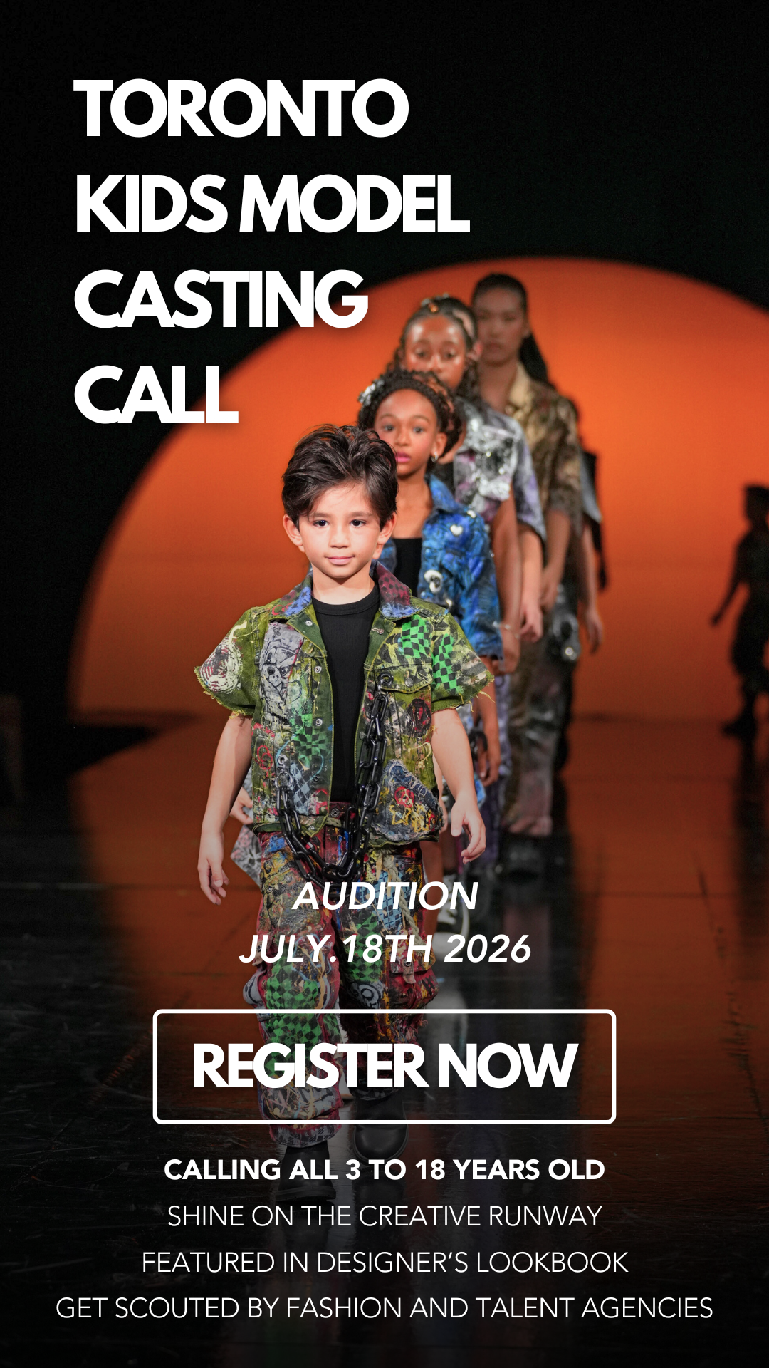International Kids Runway Facebook ad