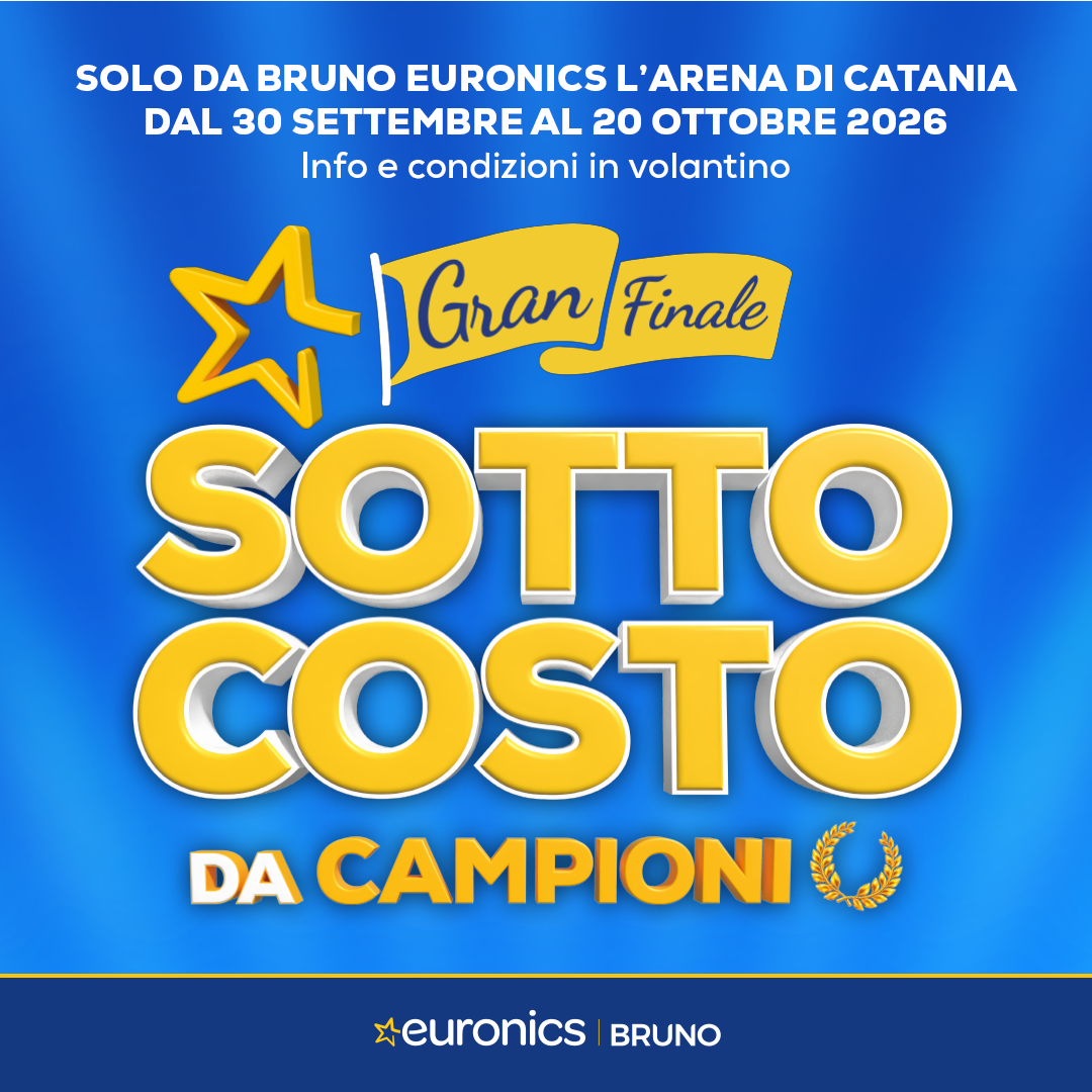 Bruno Euronics - C.C. L'Arena di Catania Facebook ad: Gran finale SOTTOCOSTO da campioni