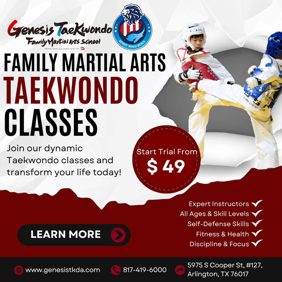 Genesis Taekwondo Facebook ad: Transform Your Life with Genesis Taekwondo!