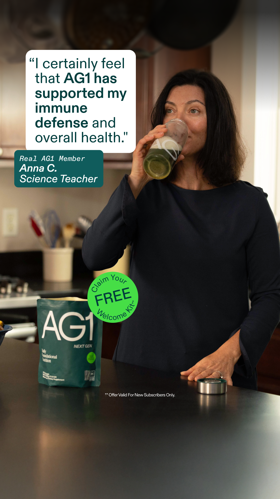 AG1 by Athletic Greens Facebook ad