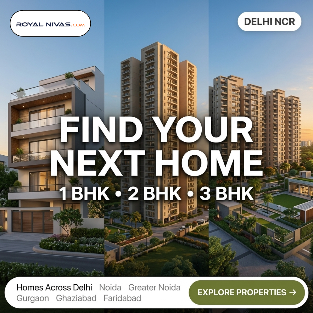 Royalnivas99 Facebook ad: Why Search Everywhere When Your Next Home Is Here?