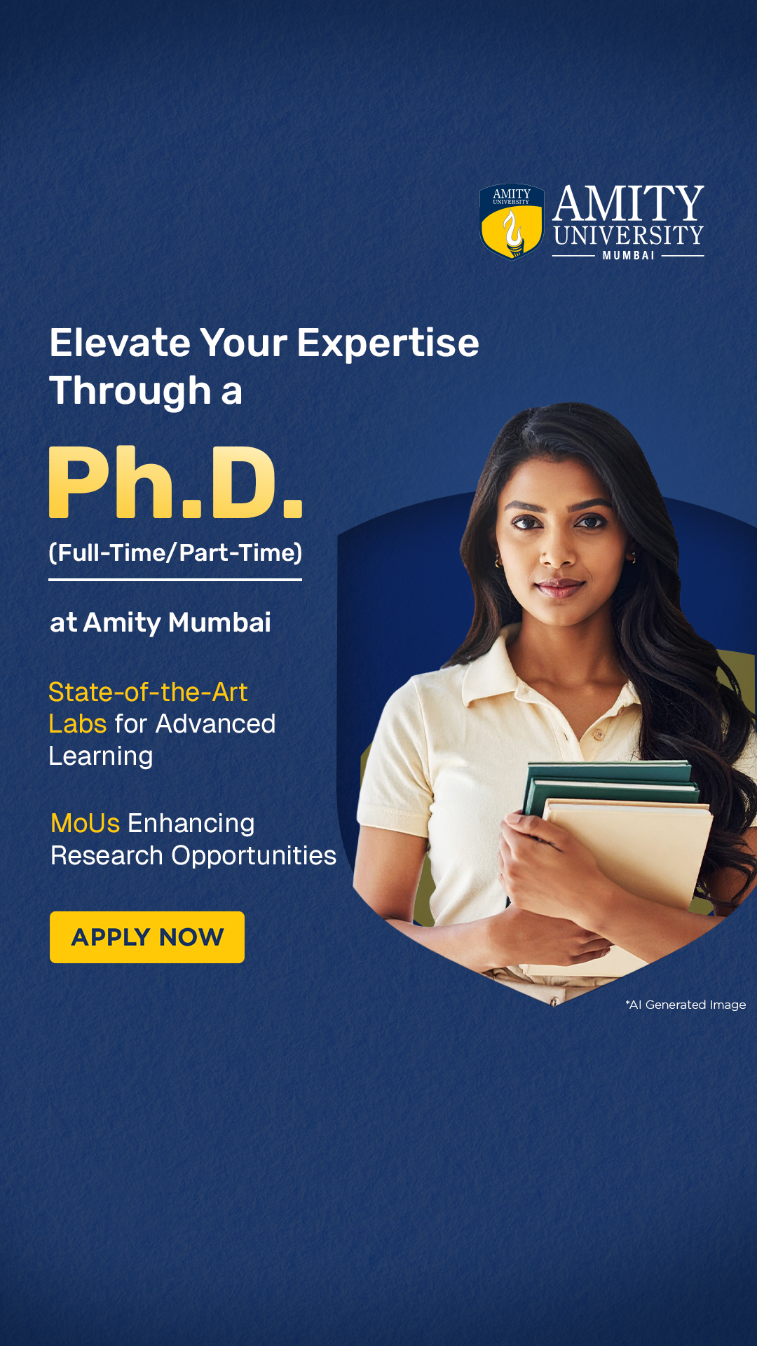 Amity University Mumbai Facebook ad from Nov 20, 2025
