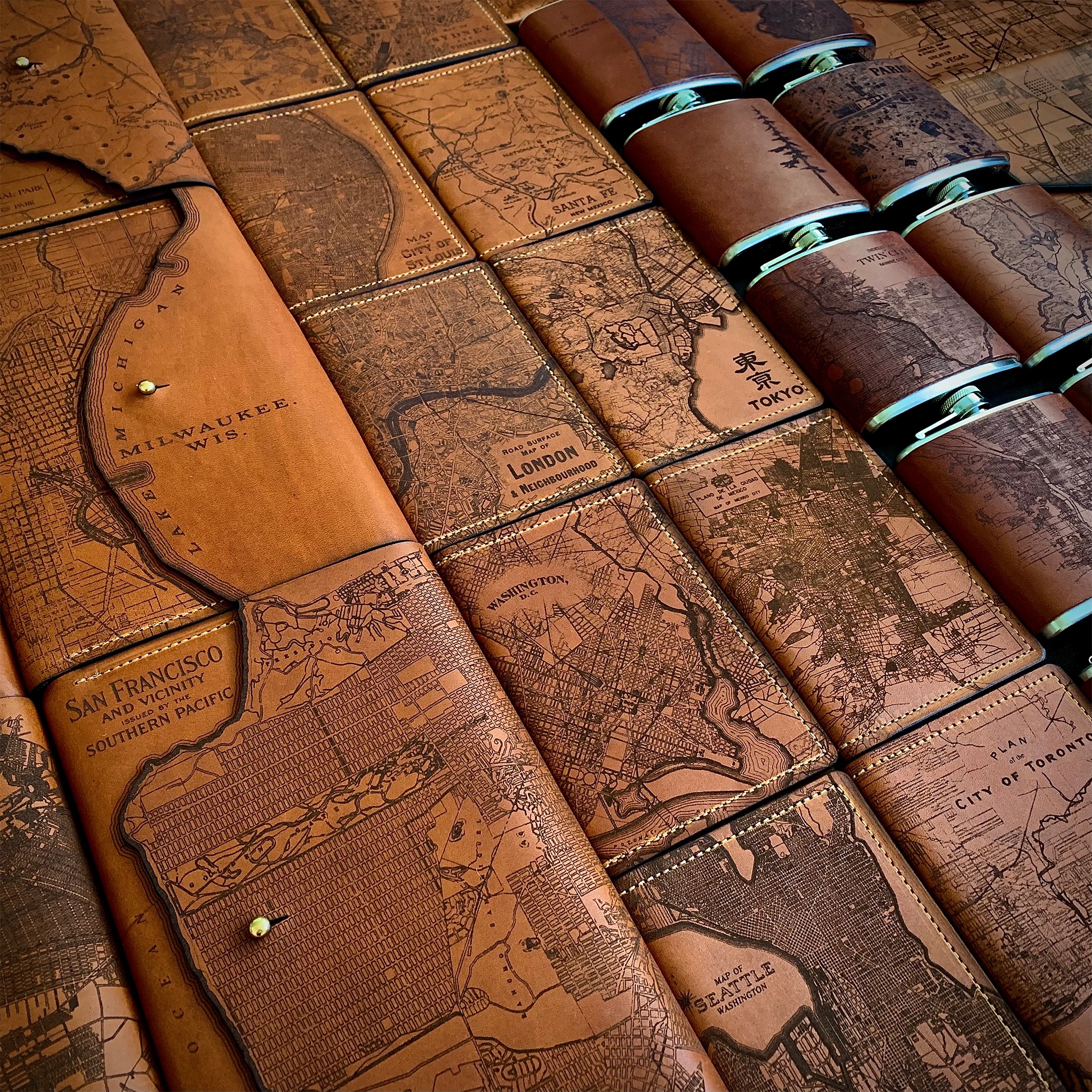 Tactile Craftworks Facebook ad: Heritage Leather Goods Handcrafted in Milwaukee