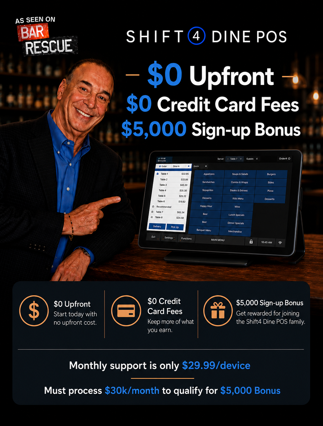 Shift4 Dine Facebook ad