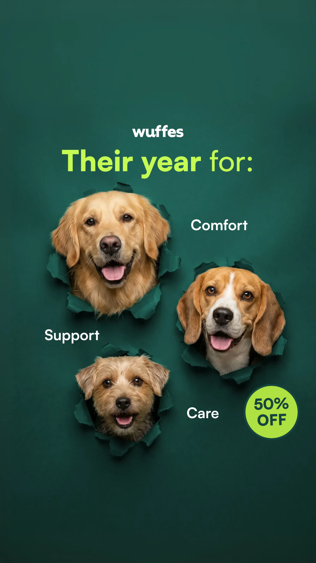 Wuffes Facebook ad