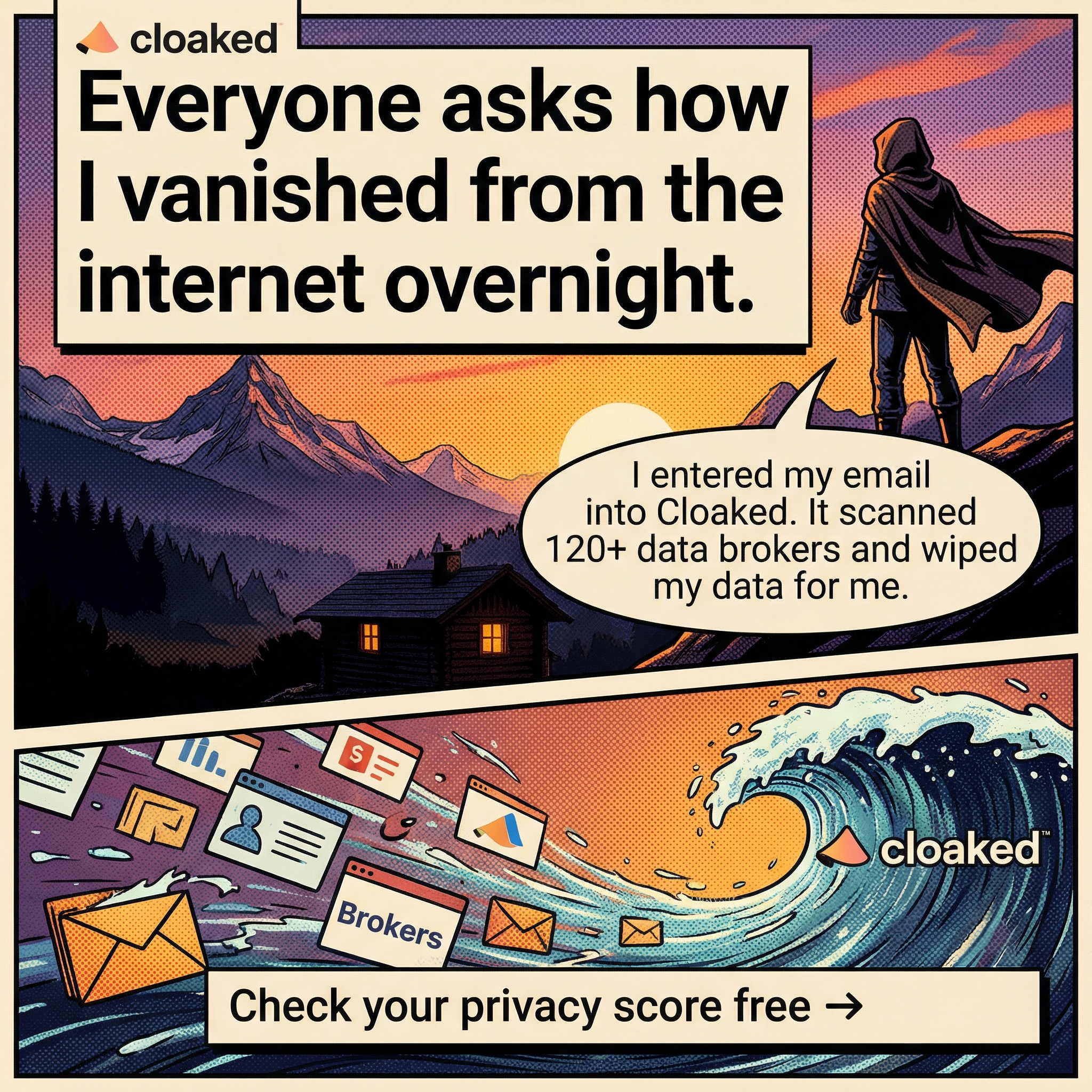 Cloaked Inc. Facebook ad