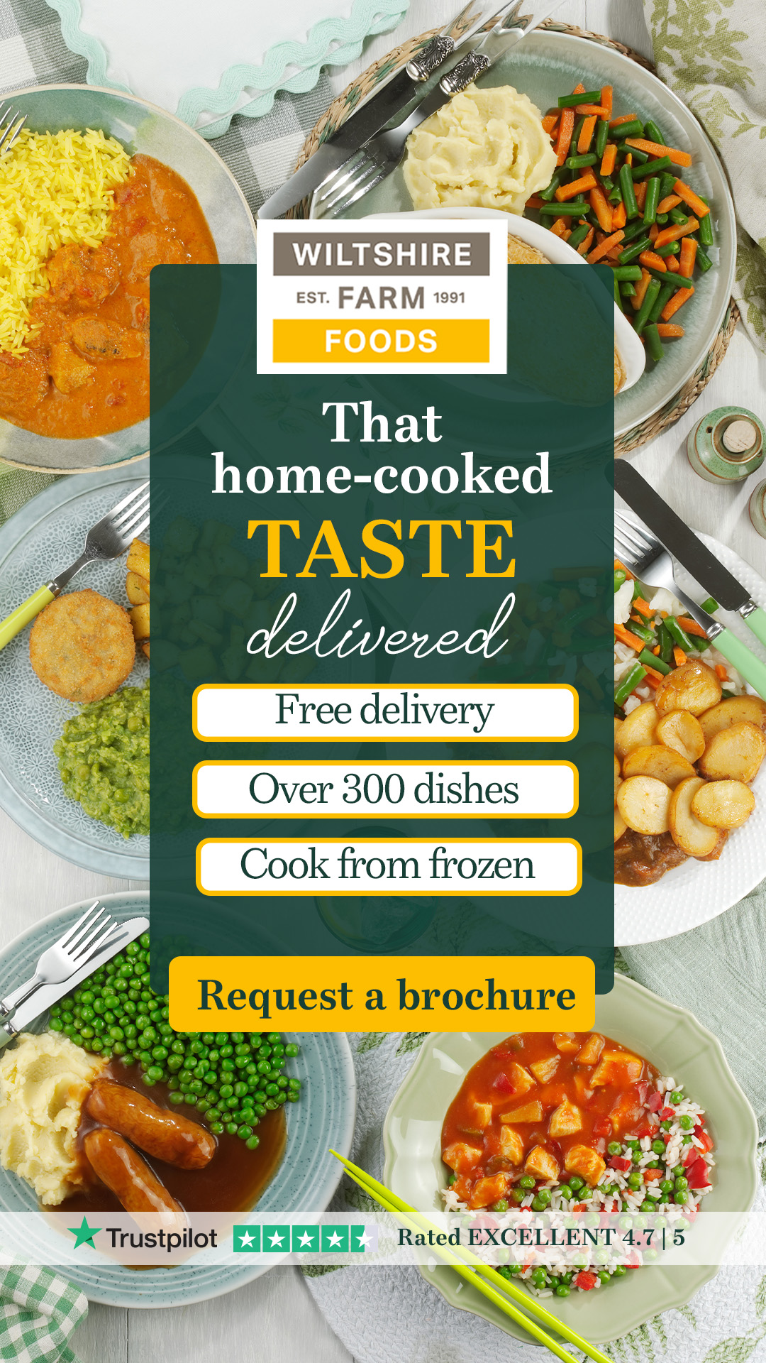 Wiltshire Farm Foods Facebook ad