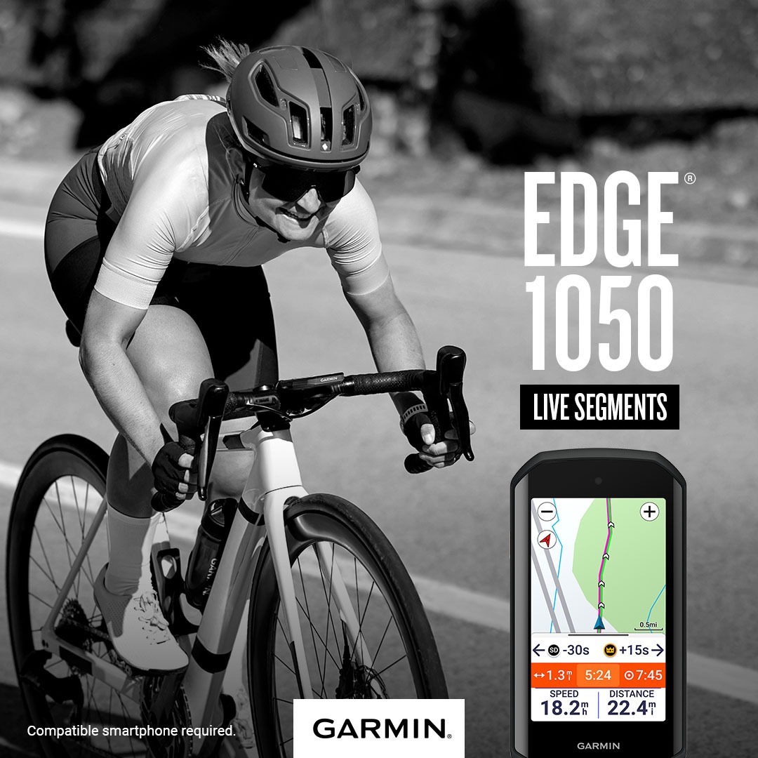Garmin Cycling Facebook ad: Edge 1050
