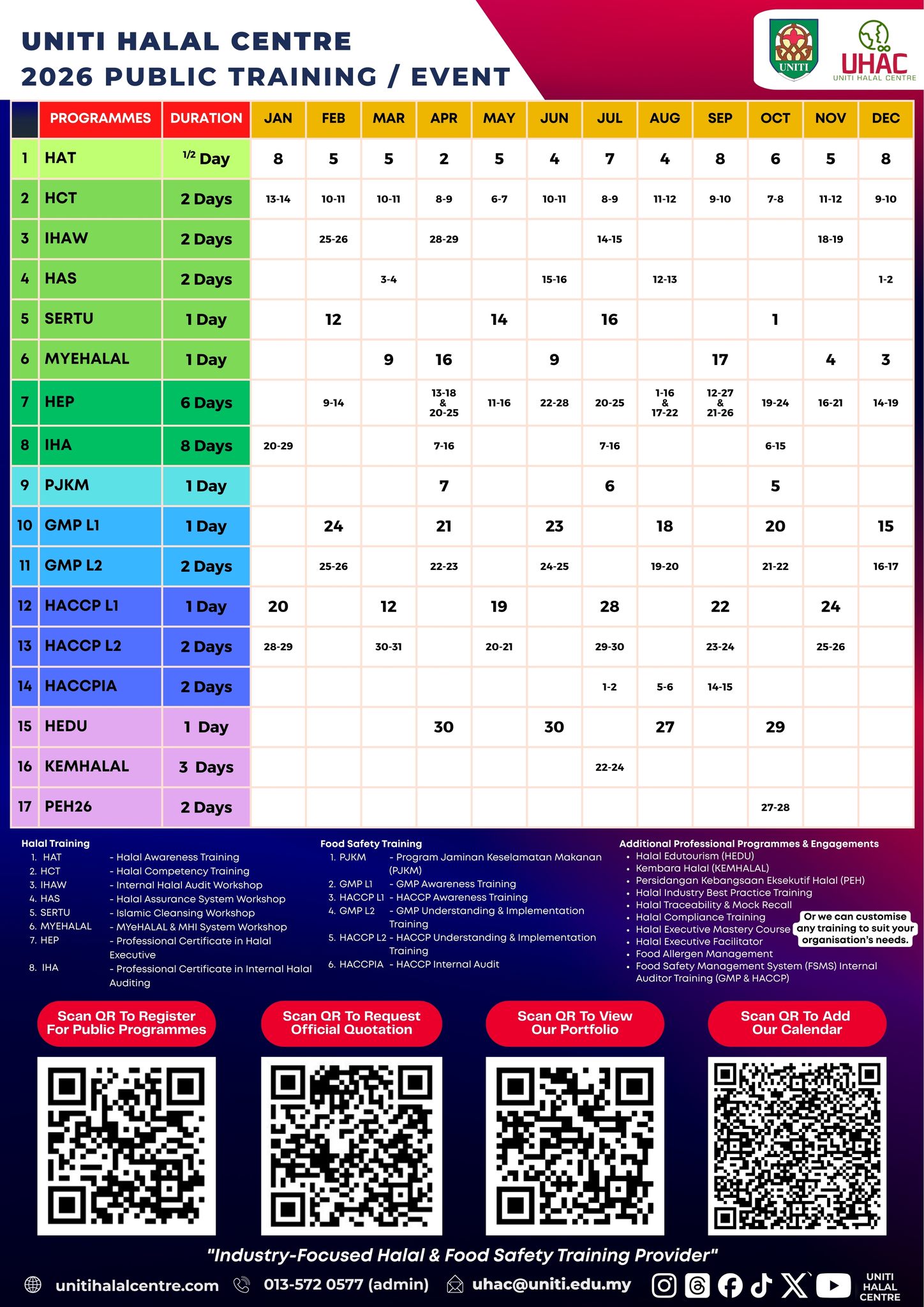UNITI Halal Centre- UHAC Facebook ad