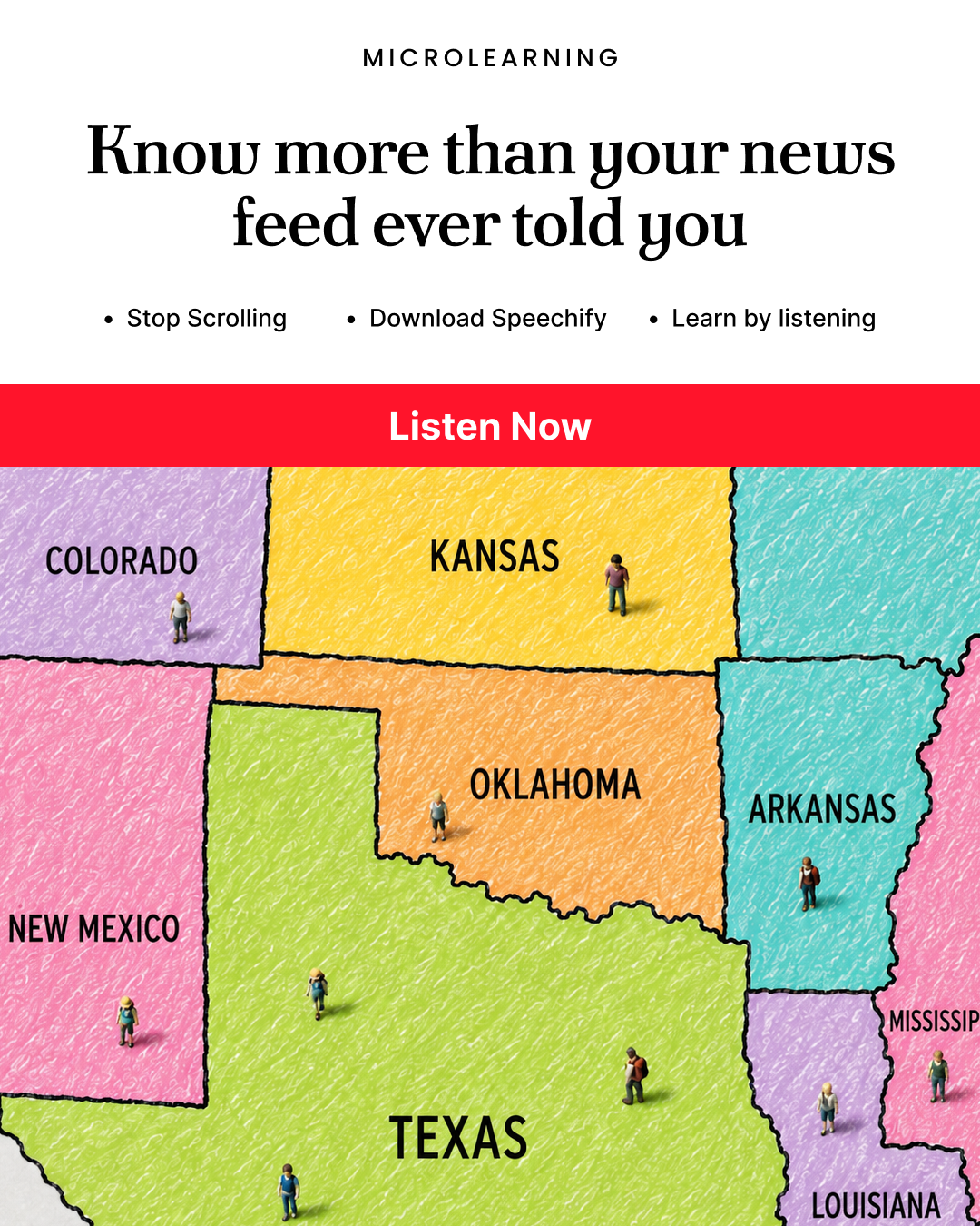 Speechify Facebook ad