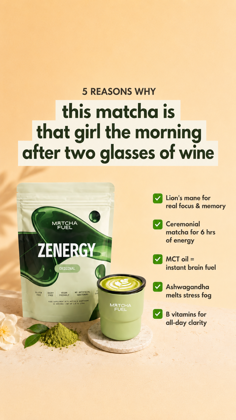 Matcha Fuel Facebook ad