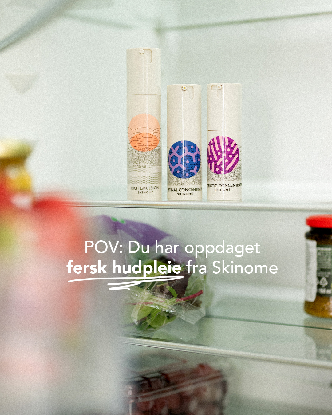 Skinome Facebook ad: Test fersk hudpleie fra Skinome