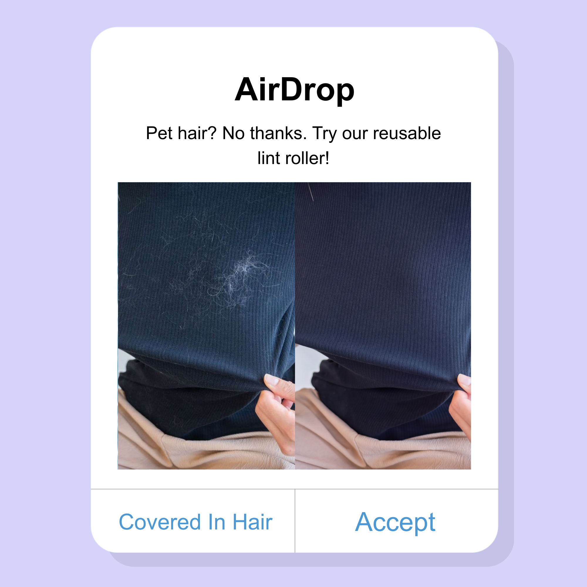 Lintify Facebook ad: The Last Lint Roller You'll Ever Need To Buy.