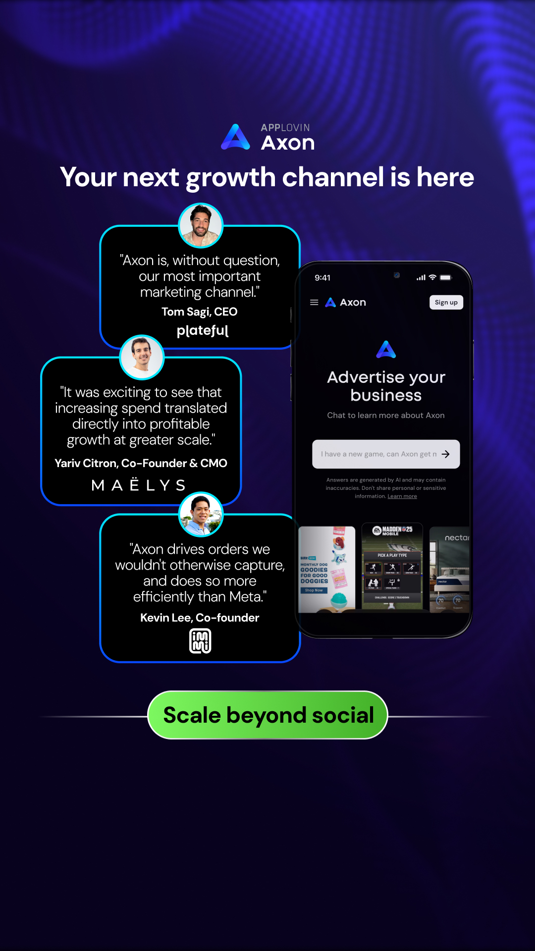 Axon.AI Facebook ad