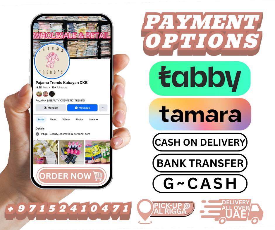 Pajama Trends Kabayan DXB Facebook ad: FREE DELIVERY worth 300AED!