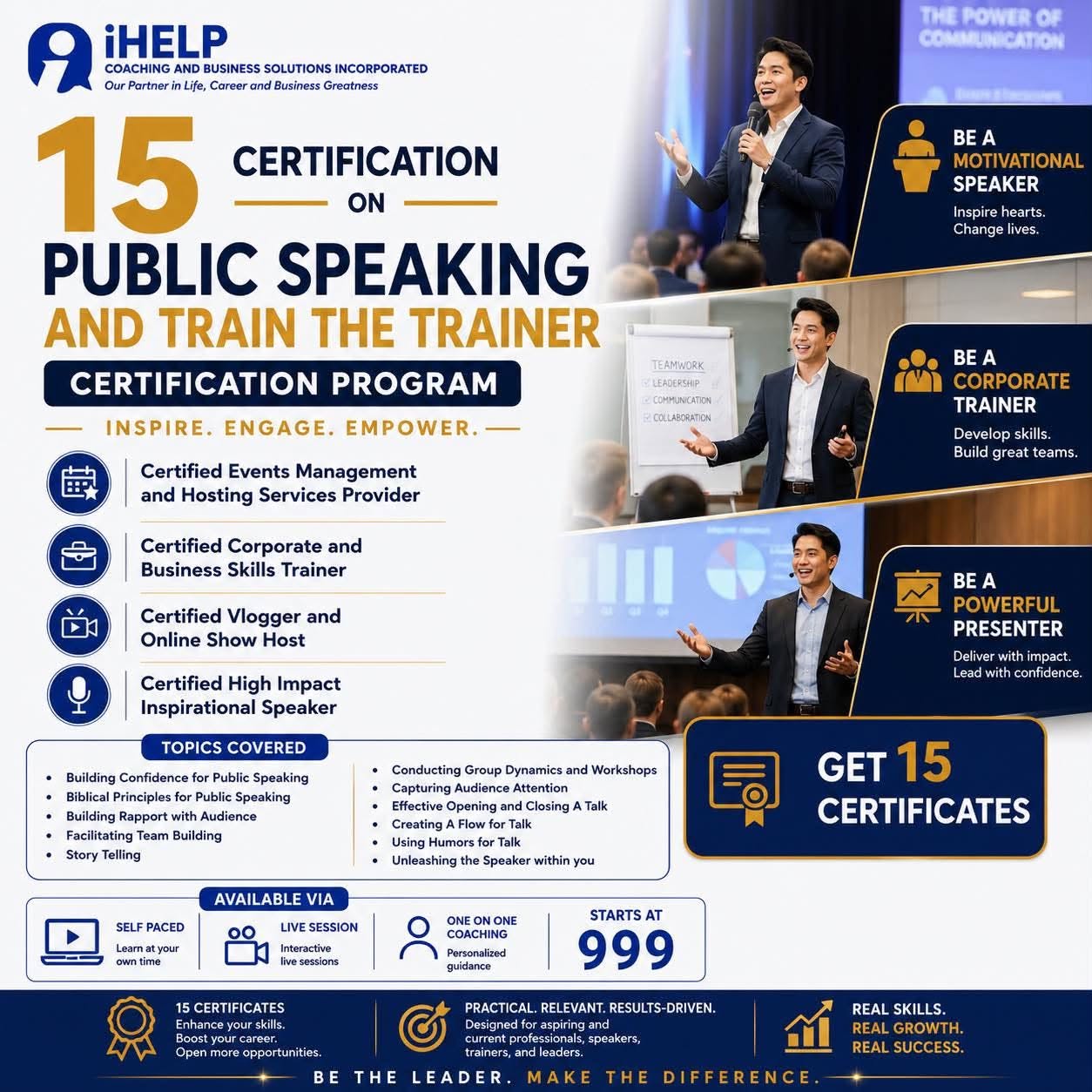 IHELP Coaching and Business Solutions Corporation Facebook ad